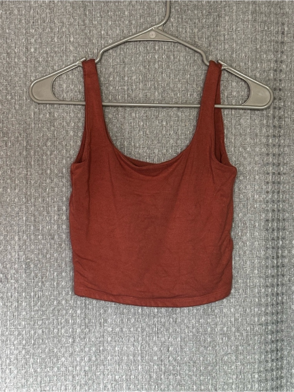 GAP Women’s Cropped Tank Top Mauve Scoop Neck Size S